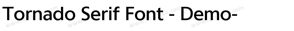 Tornado Serif Font - Demo字体转换